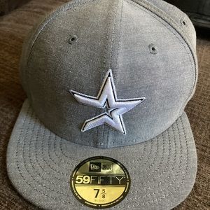 Grey Houston Astros fitted hat